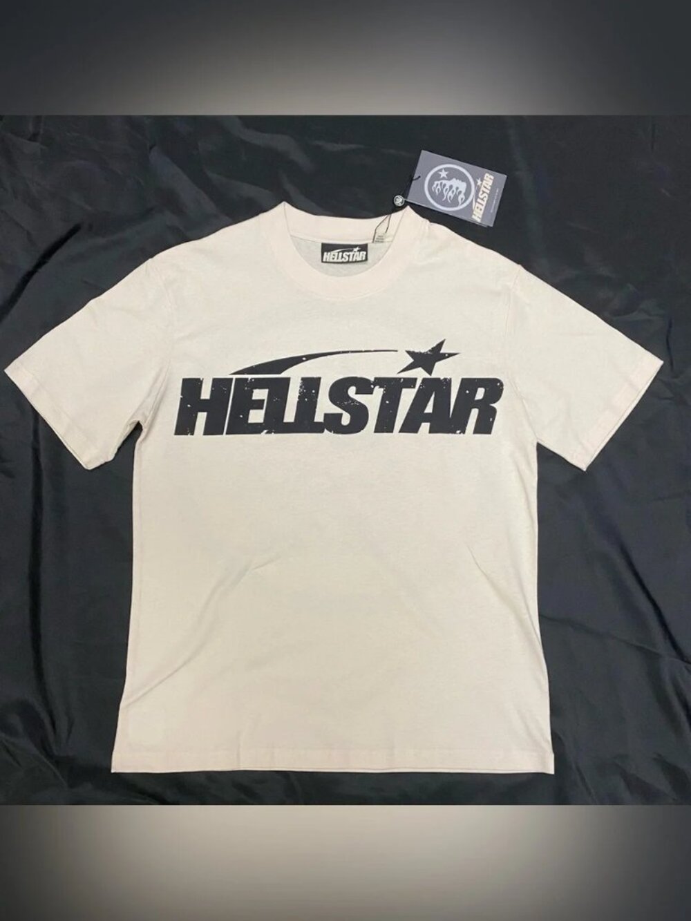 Hellstar Men’s Cream Graphic Logo T-Shirt